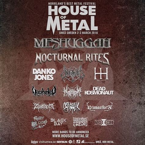 house of metal 2018 biljetter|house.